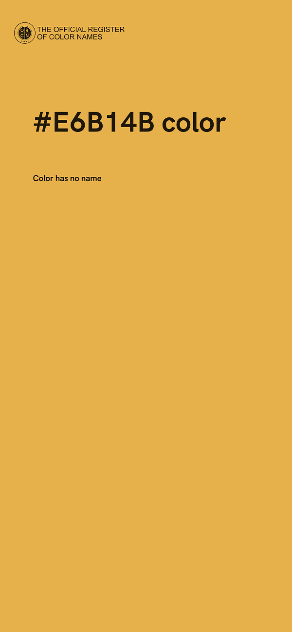 #E6B14B color image