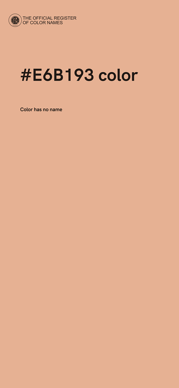 #E6B193 color image