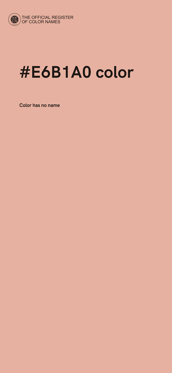 #E6B1A0 color image