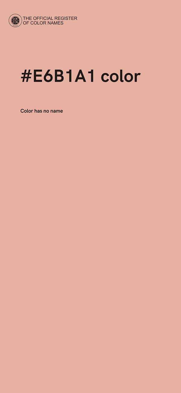 #E6B1A1 color image