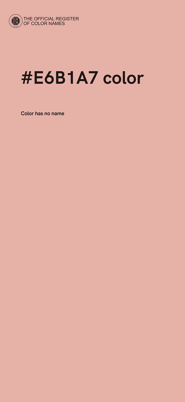 #E6B1A7 color image