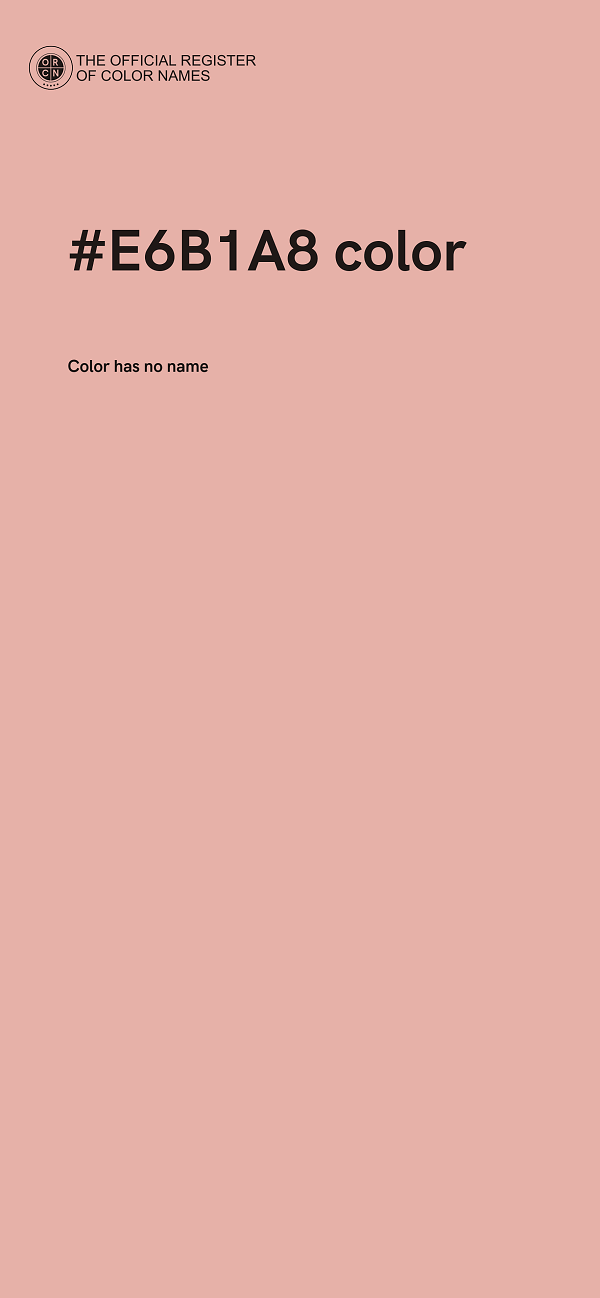 #E6B1A8 color image