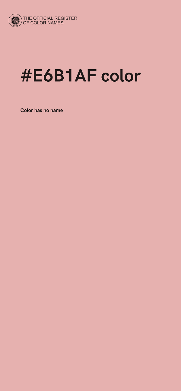 #E6B1AF color image