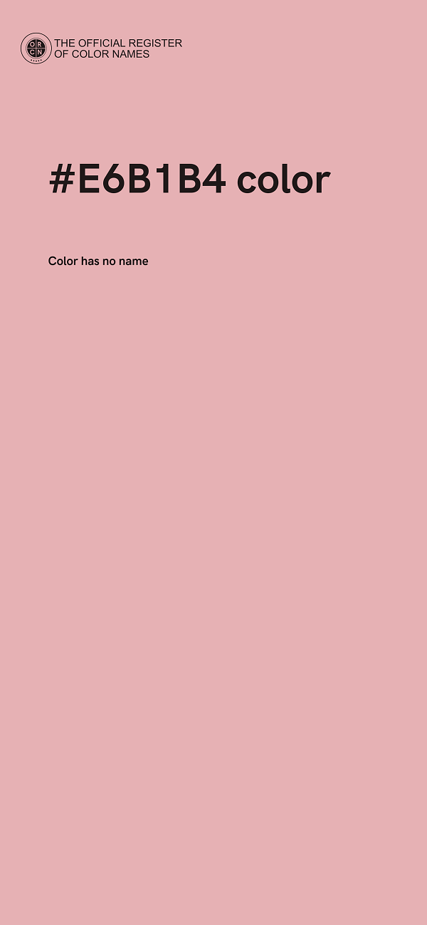 #E6B1B4 color image