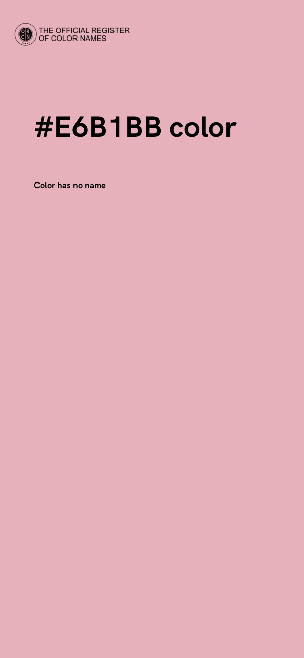 #E6B1BB color image