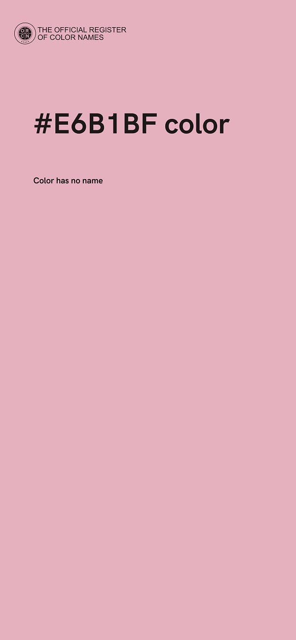 #E6B1BF color image
