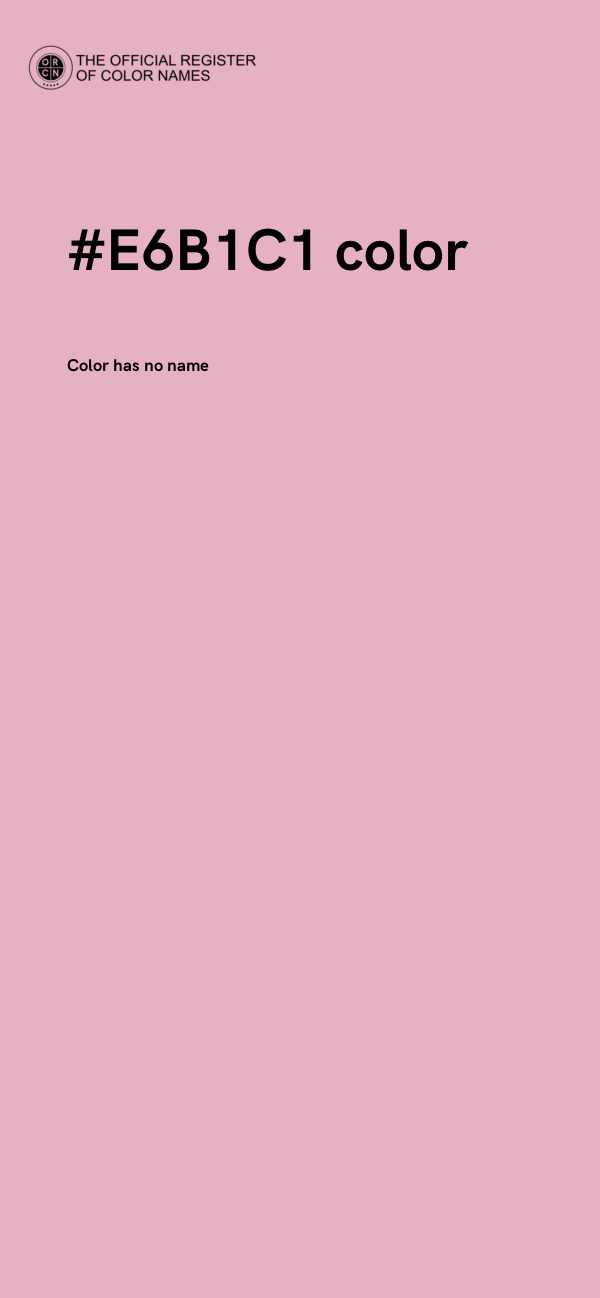 #E6B1C1 color image