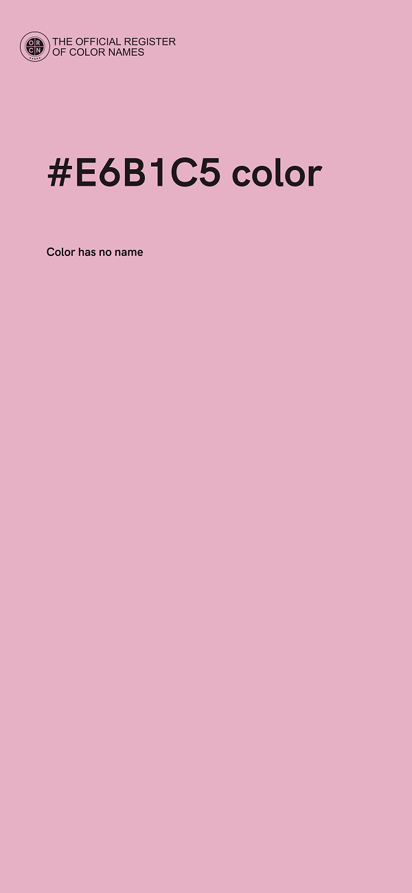 #E6B1C5 color image