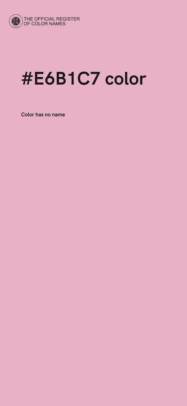 #E6B1C7 color image