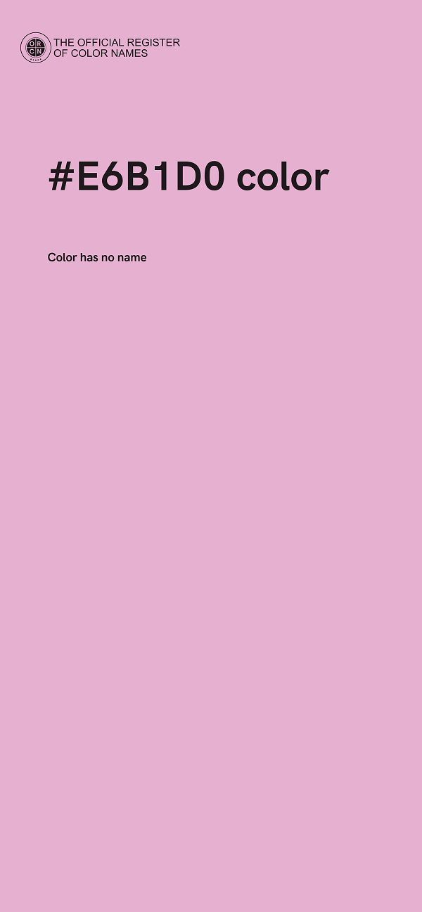 #E6B1D0 color image