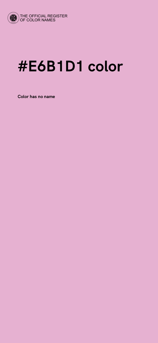 #E6B1D1 color image
