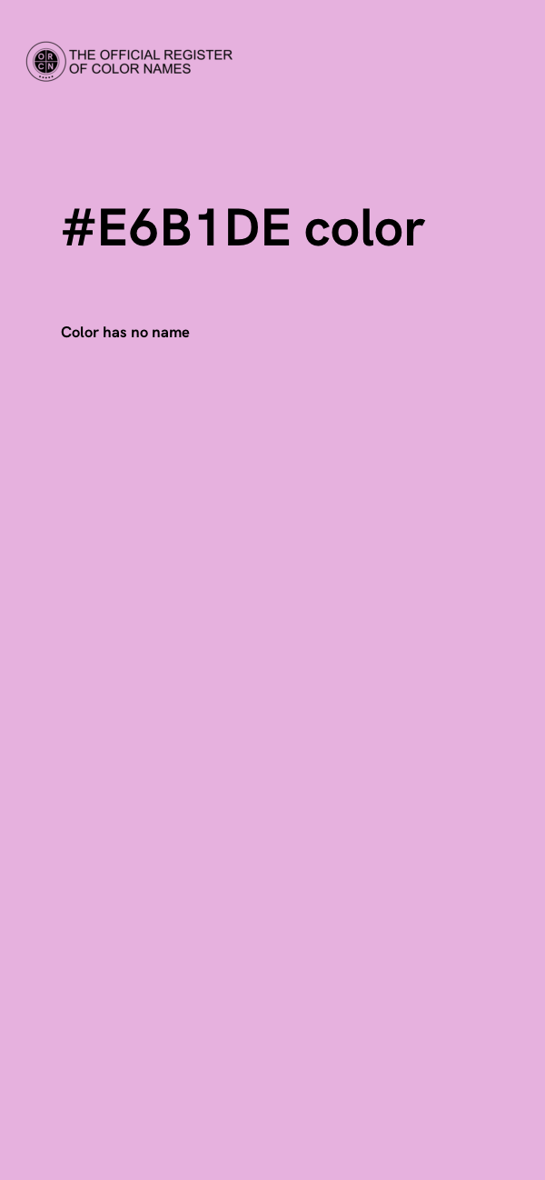 #E6B1DE color image