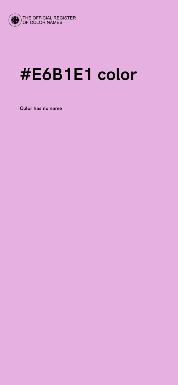 #E6B1E1 color image