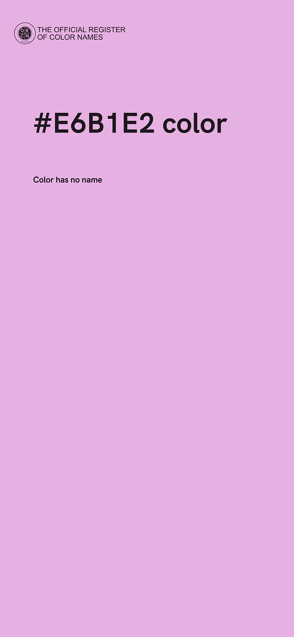 #E6B1E2 color image