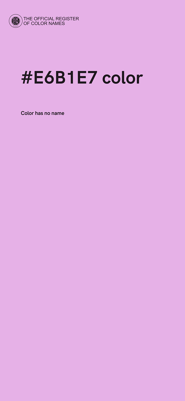 #E6B1E7 color image