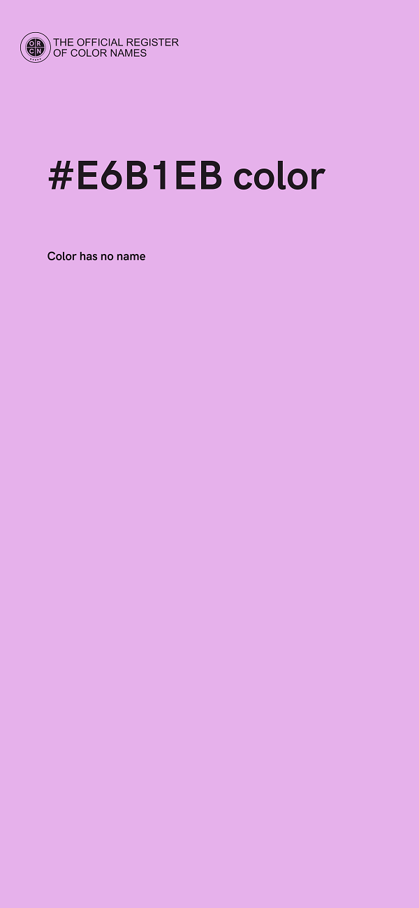 #E6B1EB color image