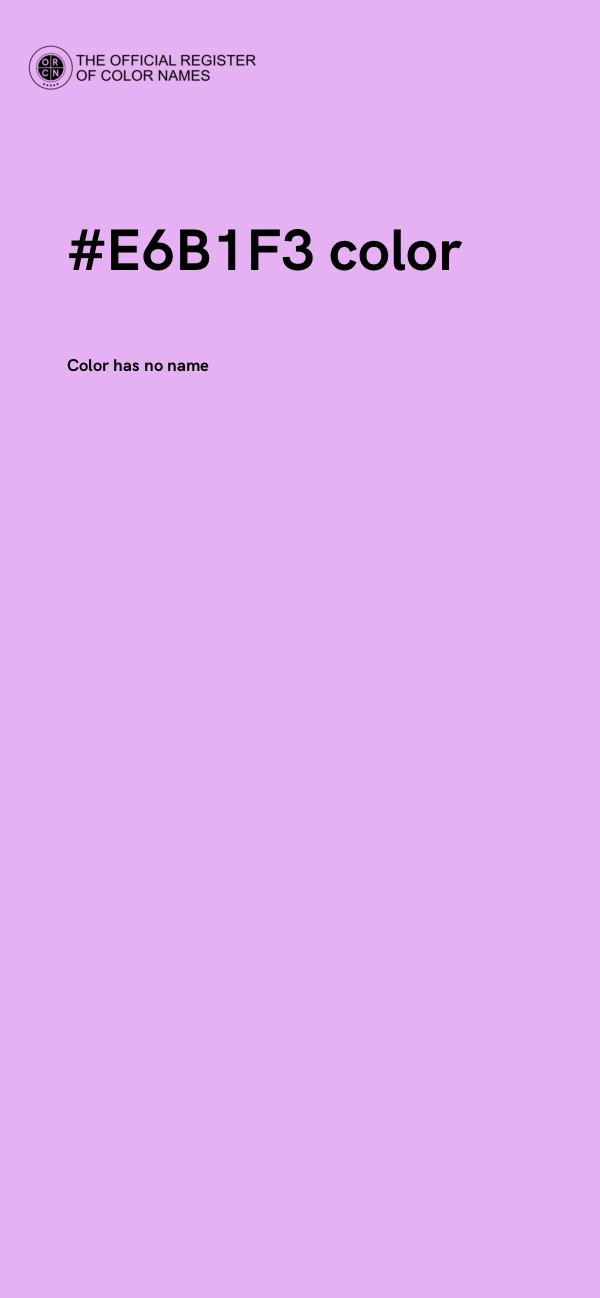 #E6B1F3 color image