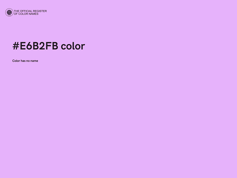 #E6B2FB color image