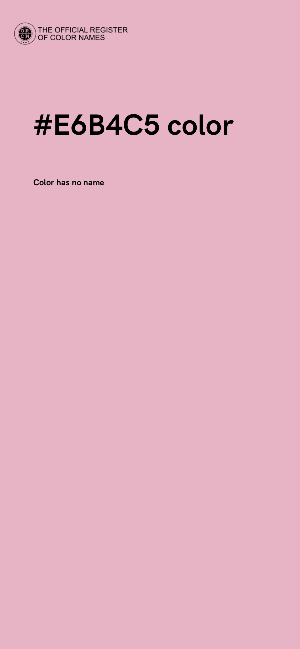 #E6B4C5 color image