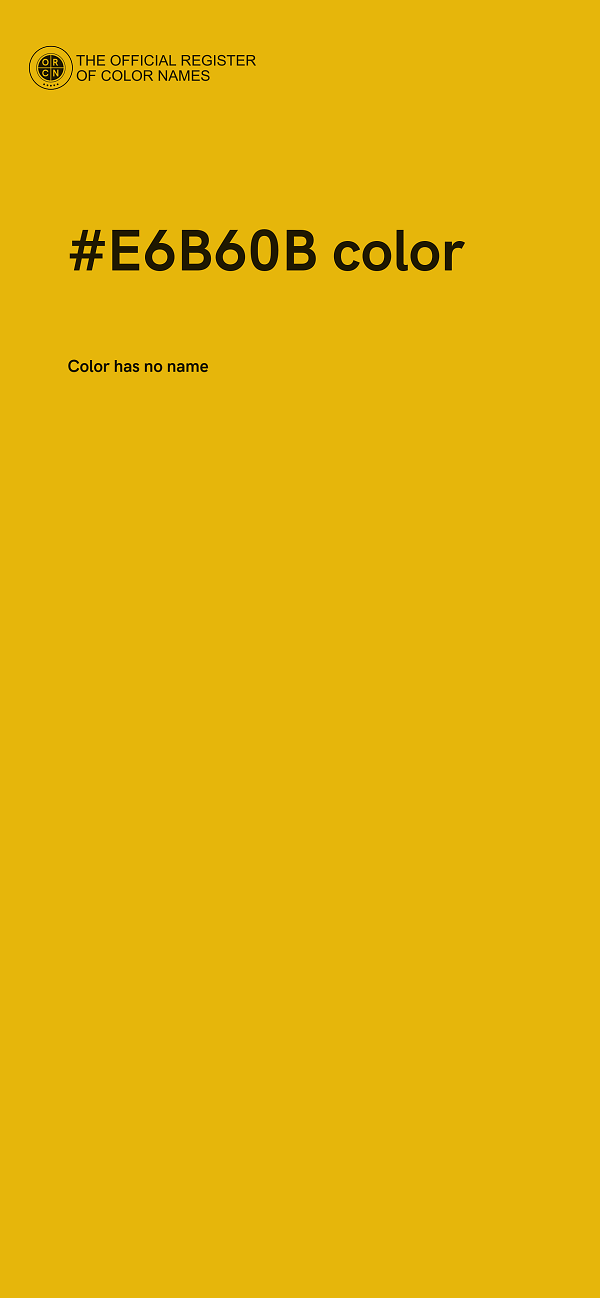 #E6B60B color image