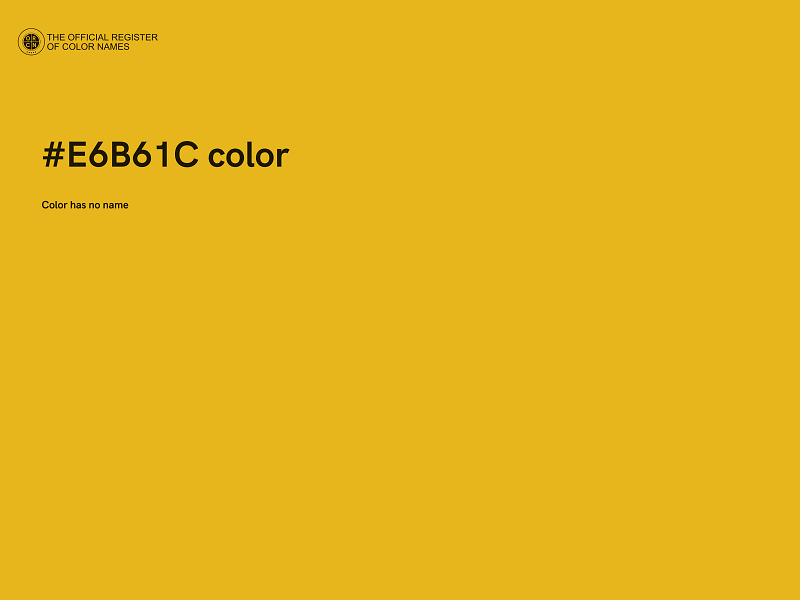 #E6B61C color image