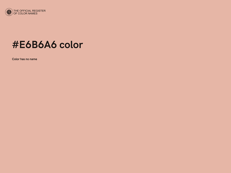 #E6B6A6 color image