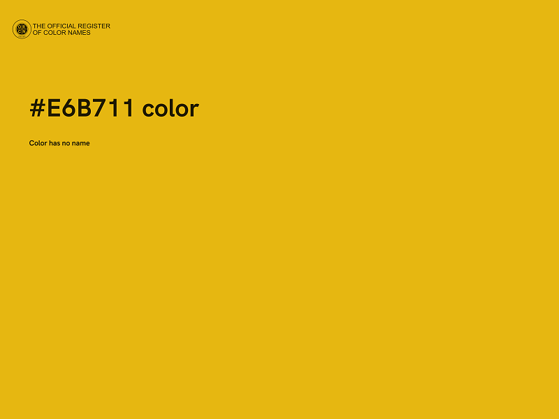 #E6B711 color image