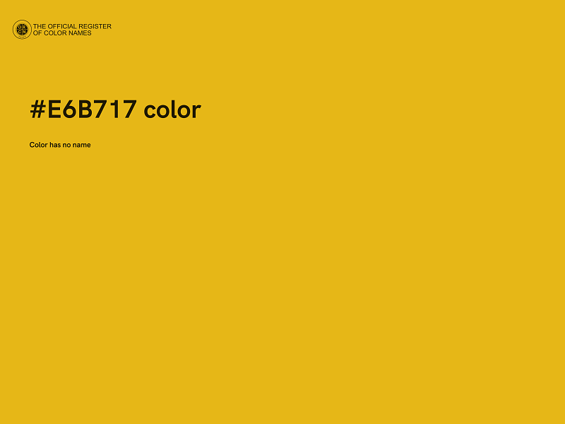 #E6B717 color image