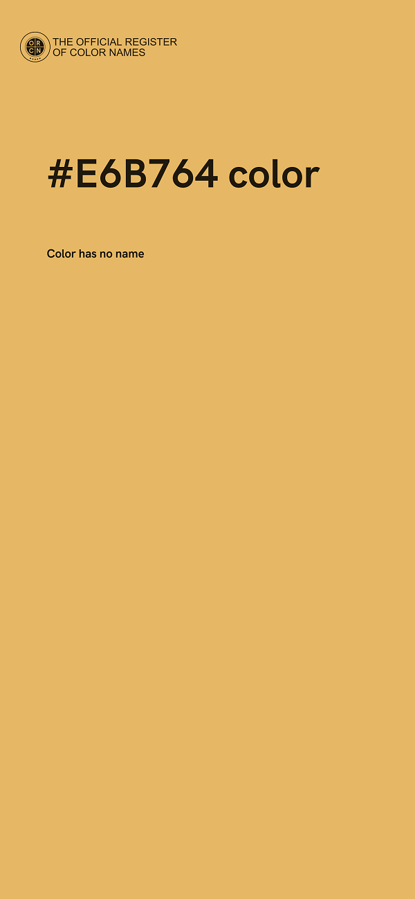 #E6B764 color image