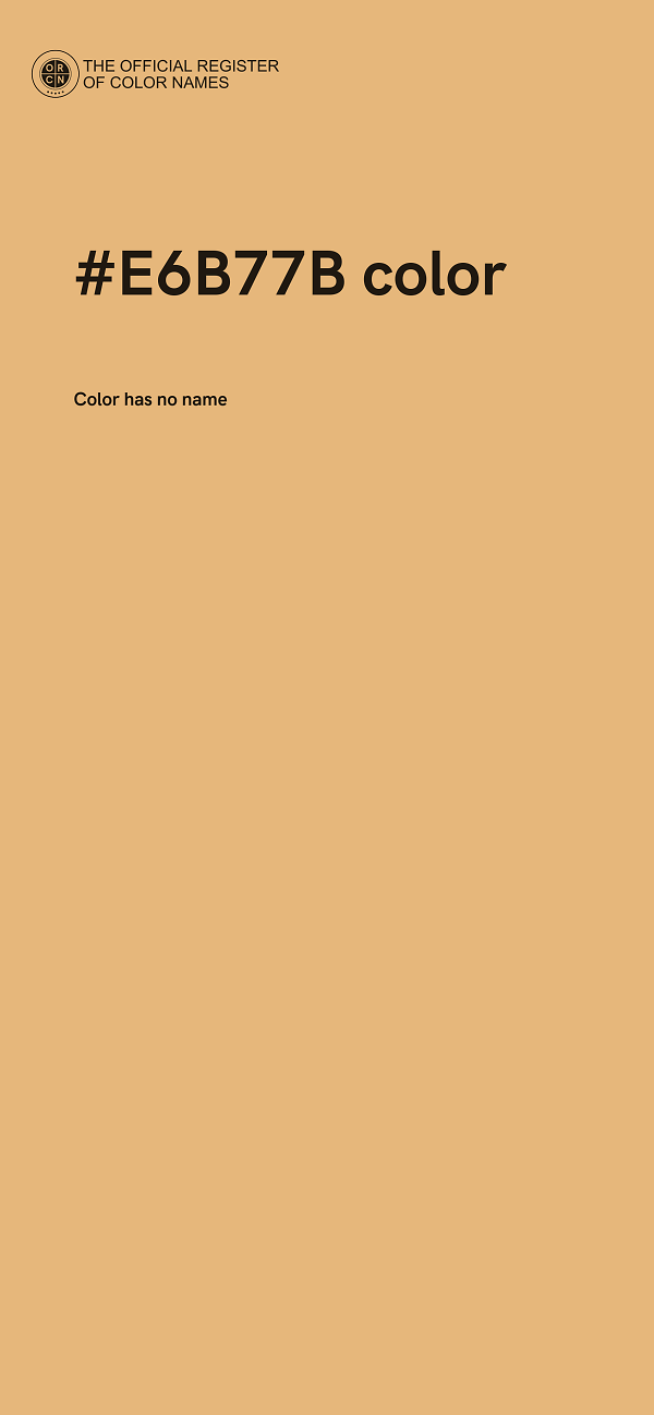 #E6B77B color image