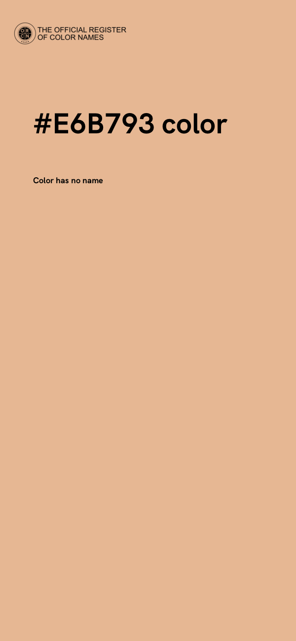#E6B793 color image