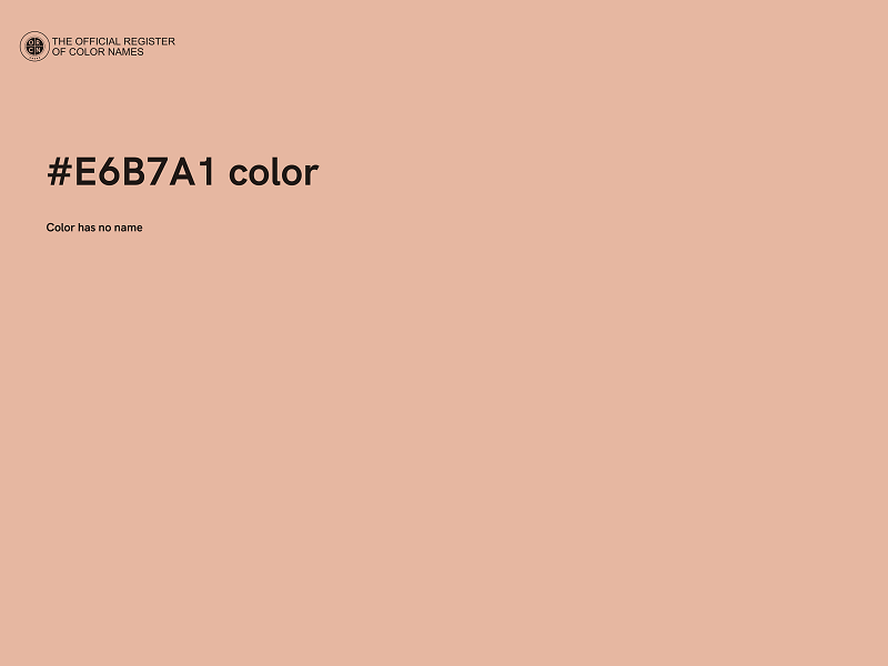 #E6B7A1 color image