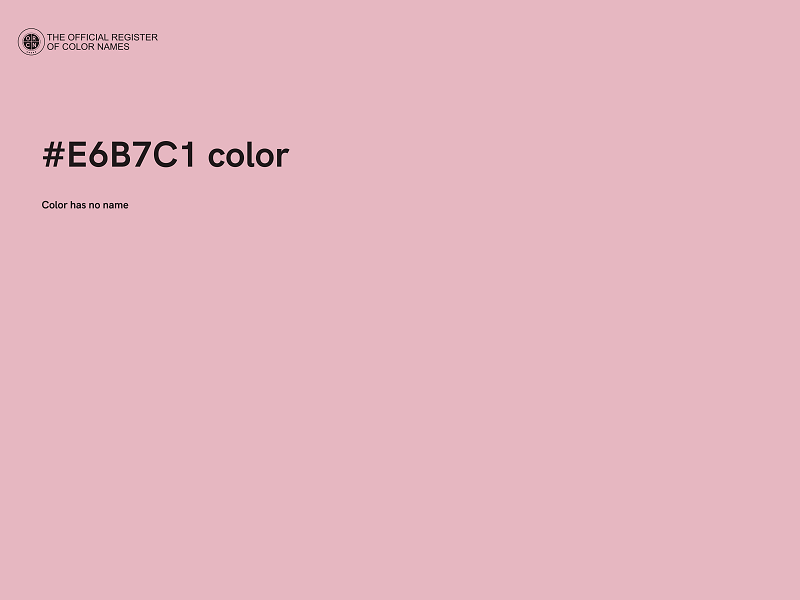 #E6B7C1 color image