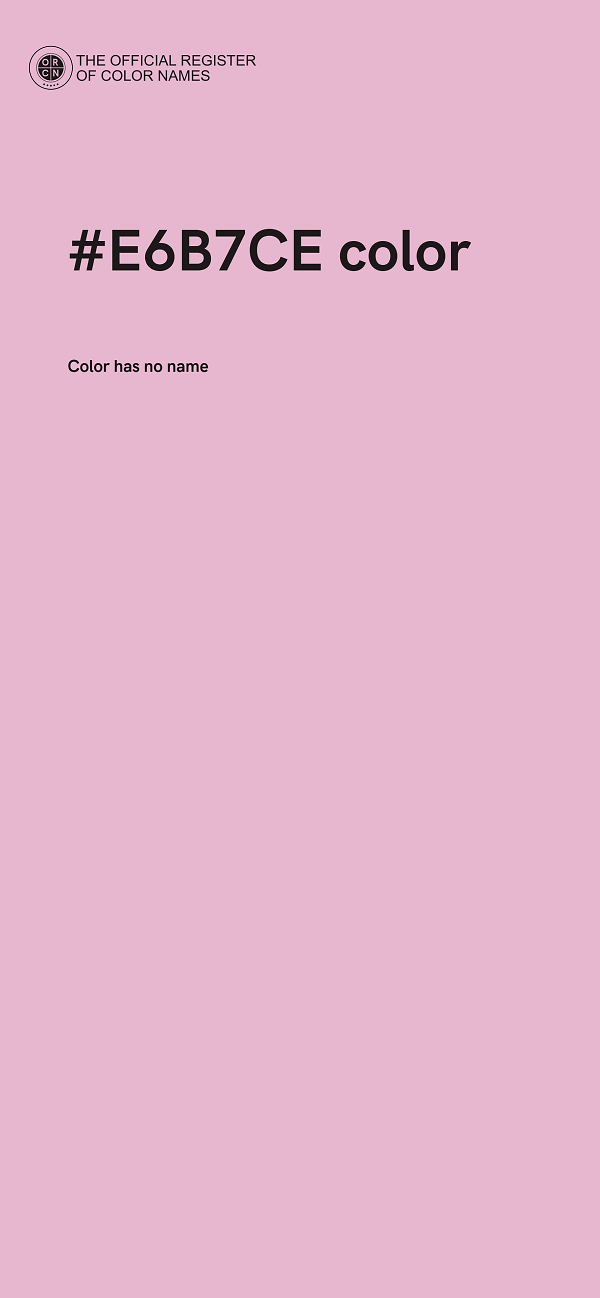 #E6B7CE color image