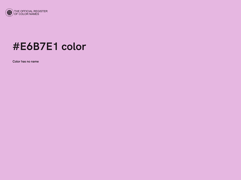 #E6B7E1 color image