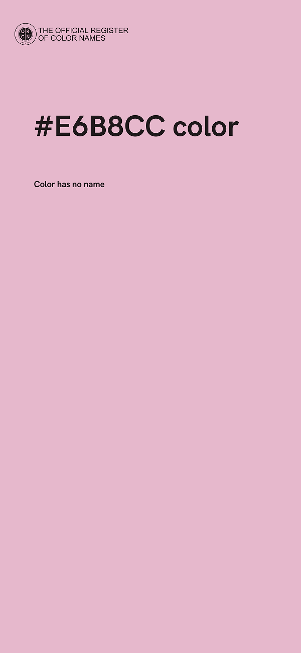 #E6B8CC color image