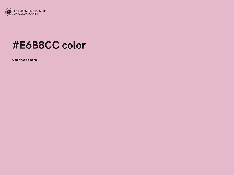 #E6B8CC color image