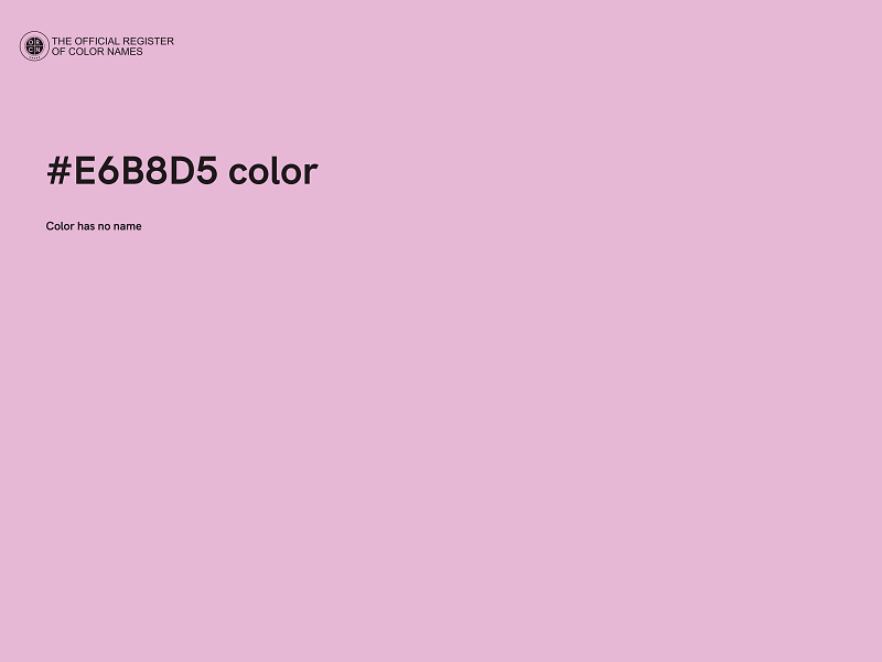 #E6B8D5 color image