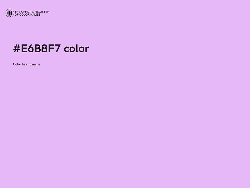 #E6B8F7 color image