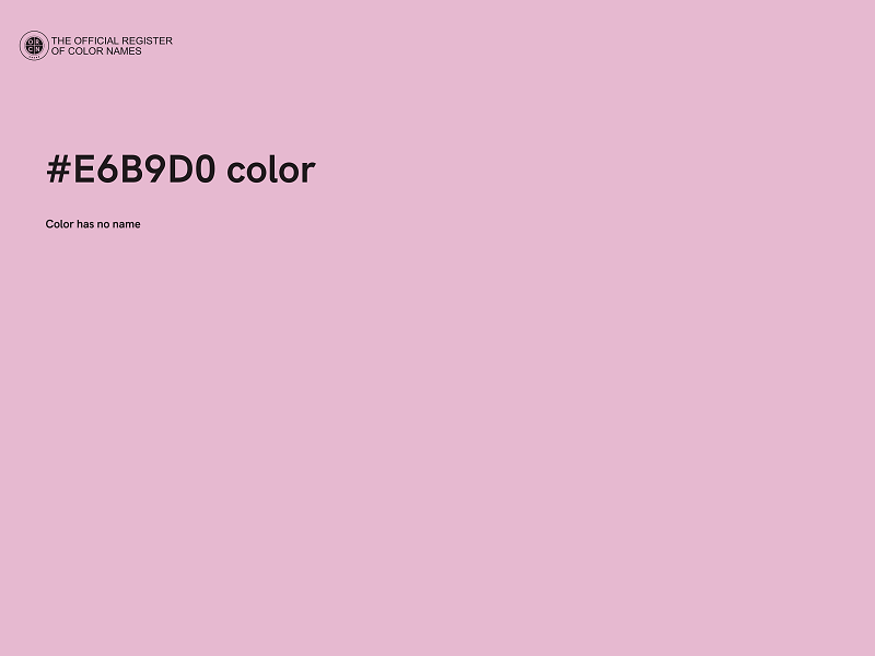 #E6B9D0 color image
