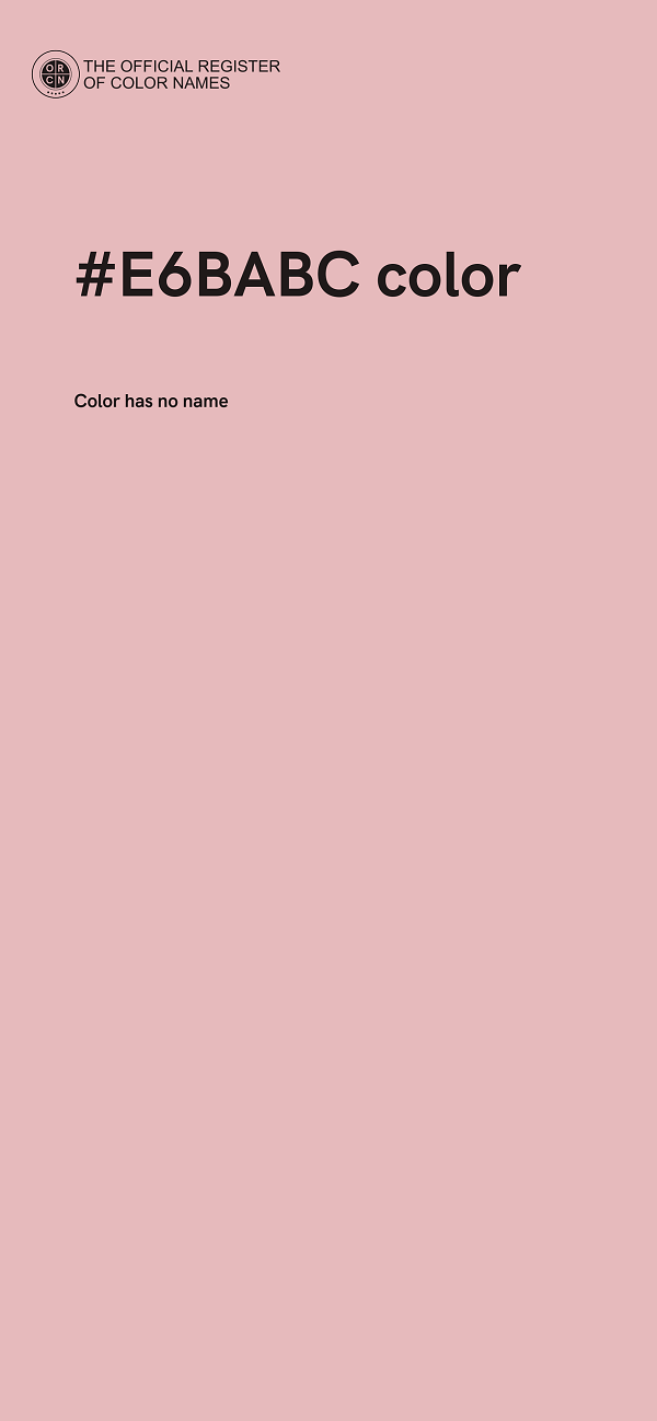 #E6BABC color image