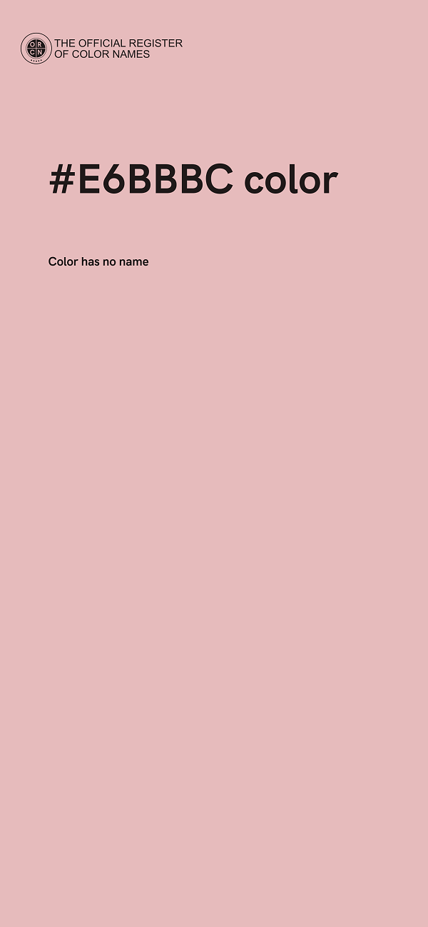 #E6BBBC color image