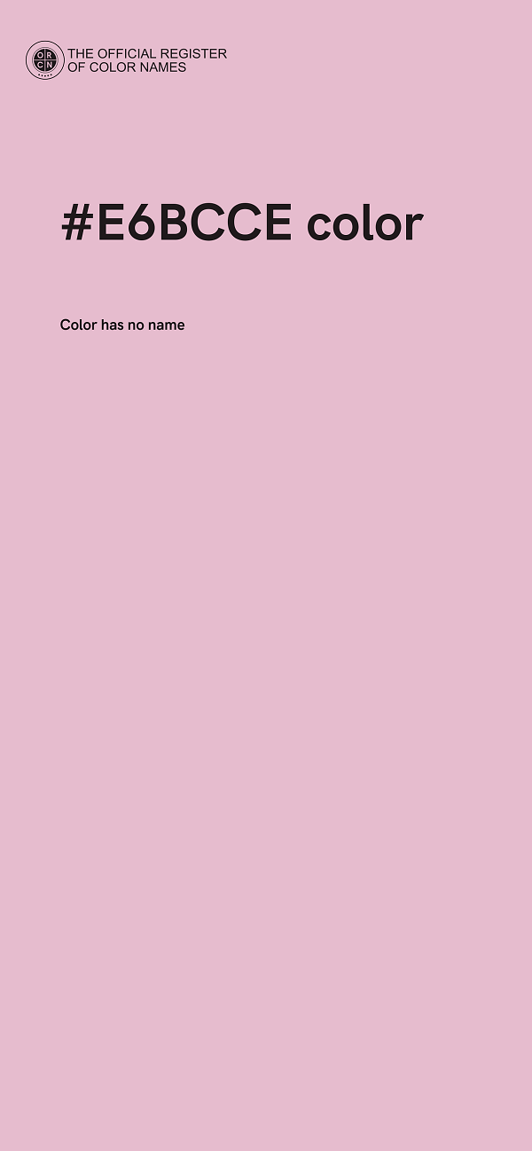 #E6BCCE color image