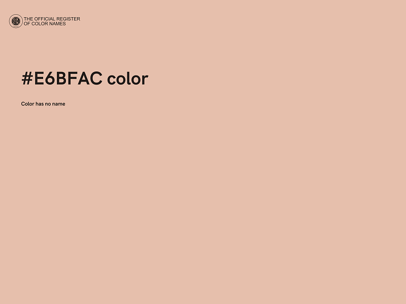 #E6BFAC color image