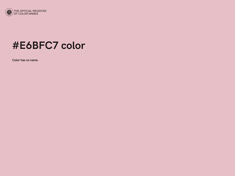 #E6BFC7 color image