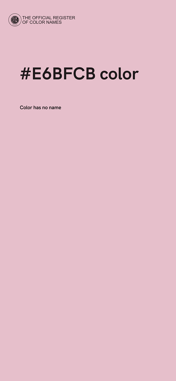 #E6BFCB color image