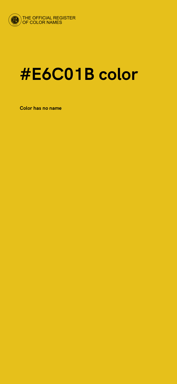 #E6C01B color image