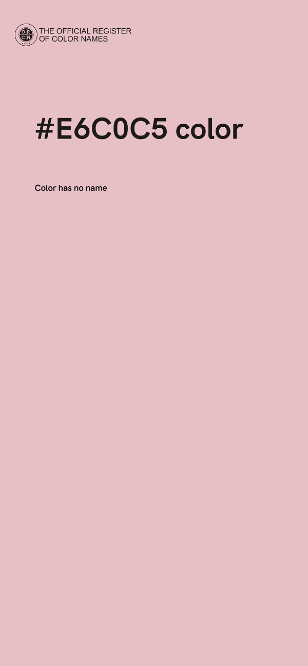 #E6C0C5 color image