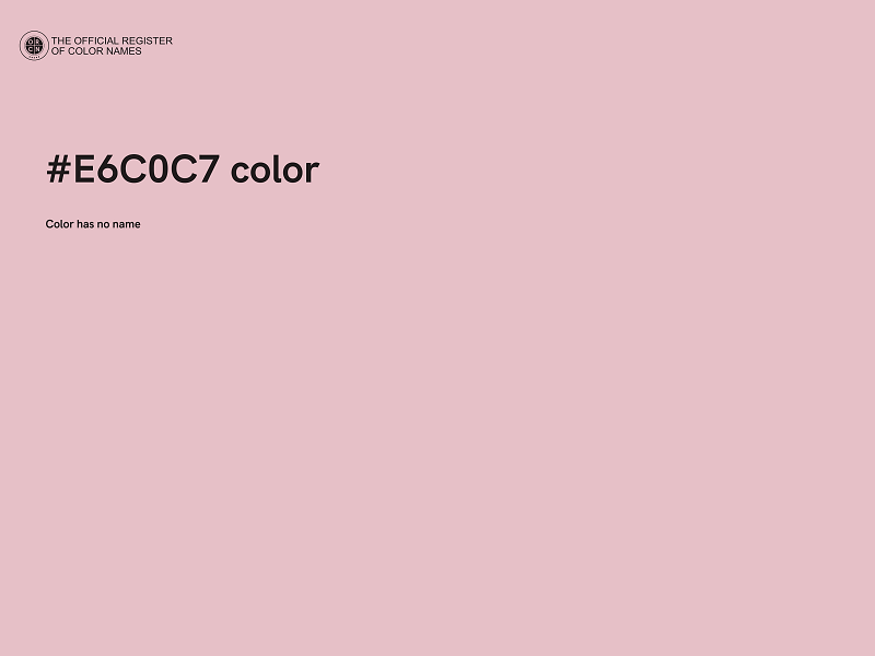 #E6C0C7 color image