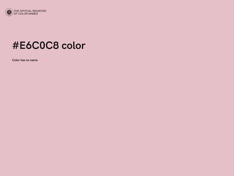 #E6C0C8 color image